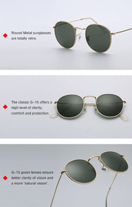 Classic Retro Round Sunglasses - JACKMARC.COM