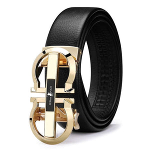 Designer Automatic Buckle Leather Belt - JACKMARC.COM