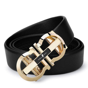 Designer Automatic Buckle Leather Belt - JACKMARC.COM