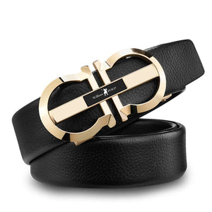 Designer Automatic Buckle Leather Belt - JACKMARC.COM