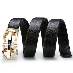 Designer Automatic Buckle Leather Belt - JACKMARC.COM