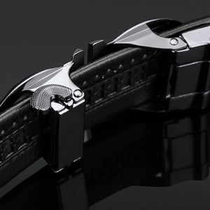 Designer Automatic Buckle Leather Belt - JACKMARC.COM