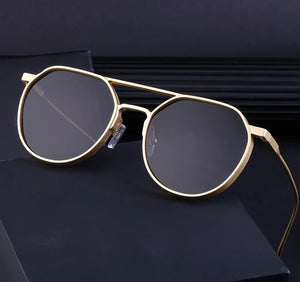 Fashion Autumn Winter Sunglasses - Vintage Metal Oval Frame - JACKMARC.COM