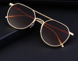 Fashion Autumn Winter Sunglasses - Vintage Metal Oval Frame - JACKMARC.COM