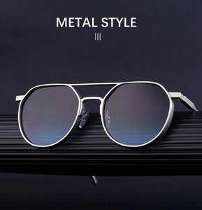 Fashion Autumn Winter Sunglasses - Vintage Metal Oval Frame - JACKMARC.COM