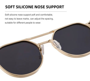 Fashion Autumn Winter Sunglasses - Vintage Metal Oval Frame - JACKMARC.COM