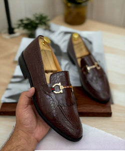 Fashion Croco Loafer Shoes for Men - Versatile Elegance - JACKMARC.COM