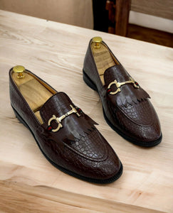 Fashion Croco Loafer Shoes for Men - Versatile Elegance - JACKMARC.COM