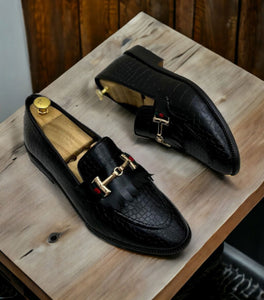 Fashion Croco Loafer Shoes for Men - Versatile Elegance - JACKMARC.COM