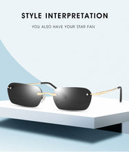 Load image into Gallery viewer, Fashion Retro Rectangle Rimless Sunglasses - JACKMARC.COM
