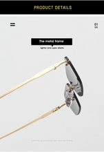 Load image into Gallery viewer, Fashion Retro Rectangle Rimless Sunglasses - JACKMARC.COM
