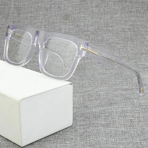 Fashion Square Acetate Prescription Eyeglasses - JACKMARC.COM