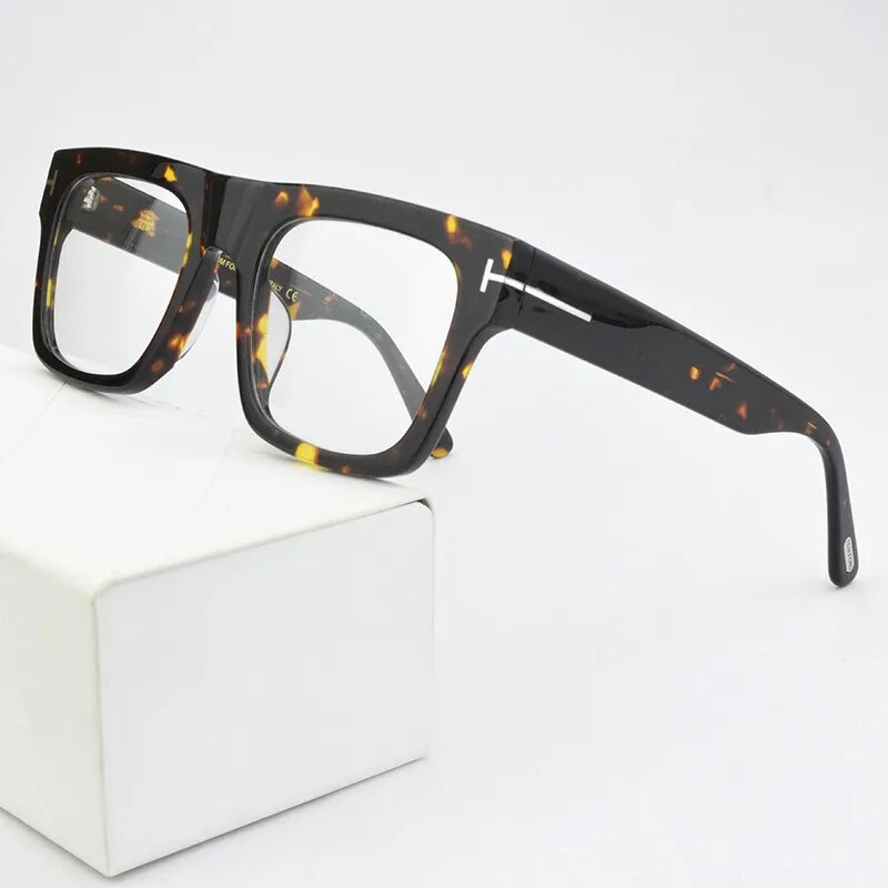 Fashion Square Acetate Prescription Eyeglasses - JACKMARC.COM