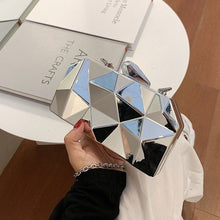 Load image into Gallery viewer, Geometry Shoulder Bag Gold Box Clutch - JACKMARC.COM
