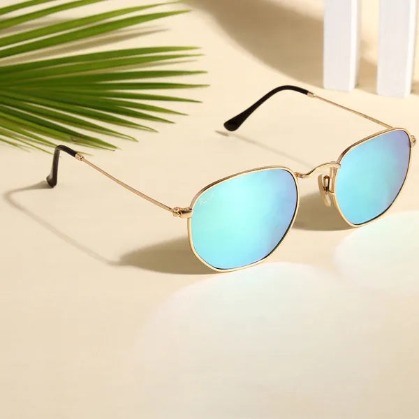 Hexa Blue Reflector Sunglass