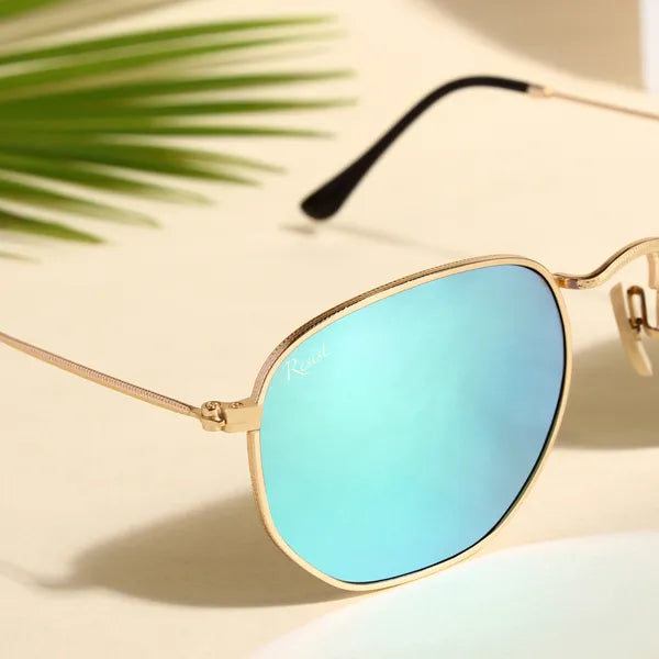 Hexa Blue Reflector Sunglass
