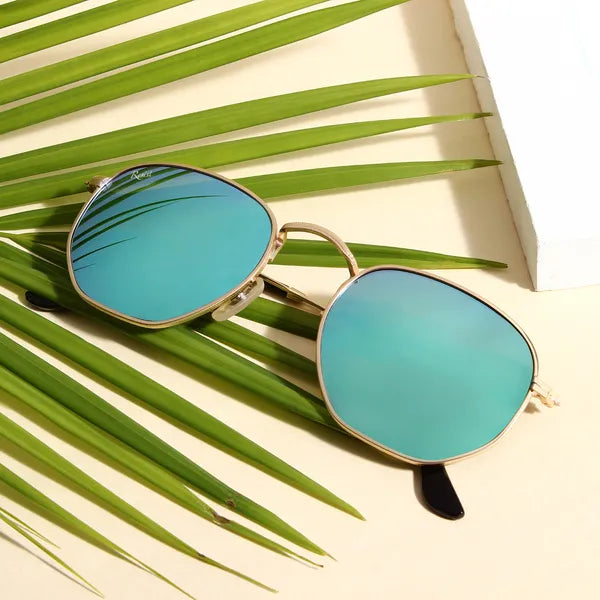 Hexa Blue Reflector Sunglass