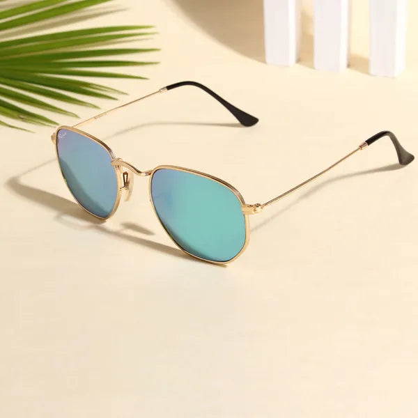 Hexa Blue Reflector Sunglass