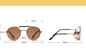 Hollowed Round Cap Sunglasses - JACKMARC.COM