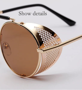 Hollowed Round Cap Sunglasses - JACKMARC.COM