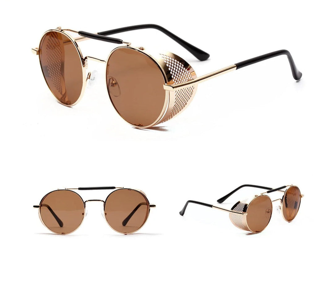 Hollowed Round Cap Sunglasses - JACKMARC.COM