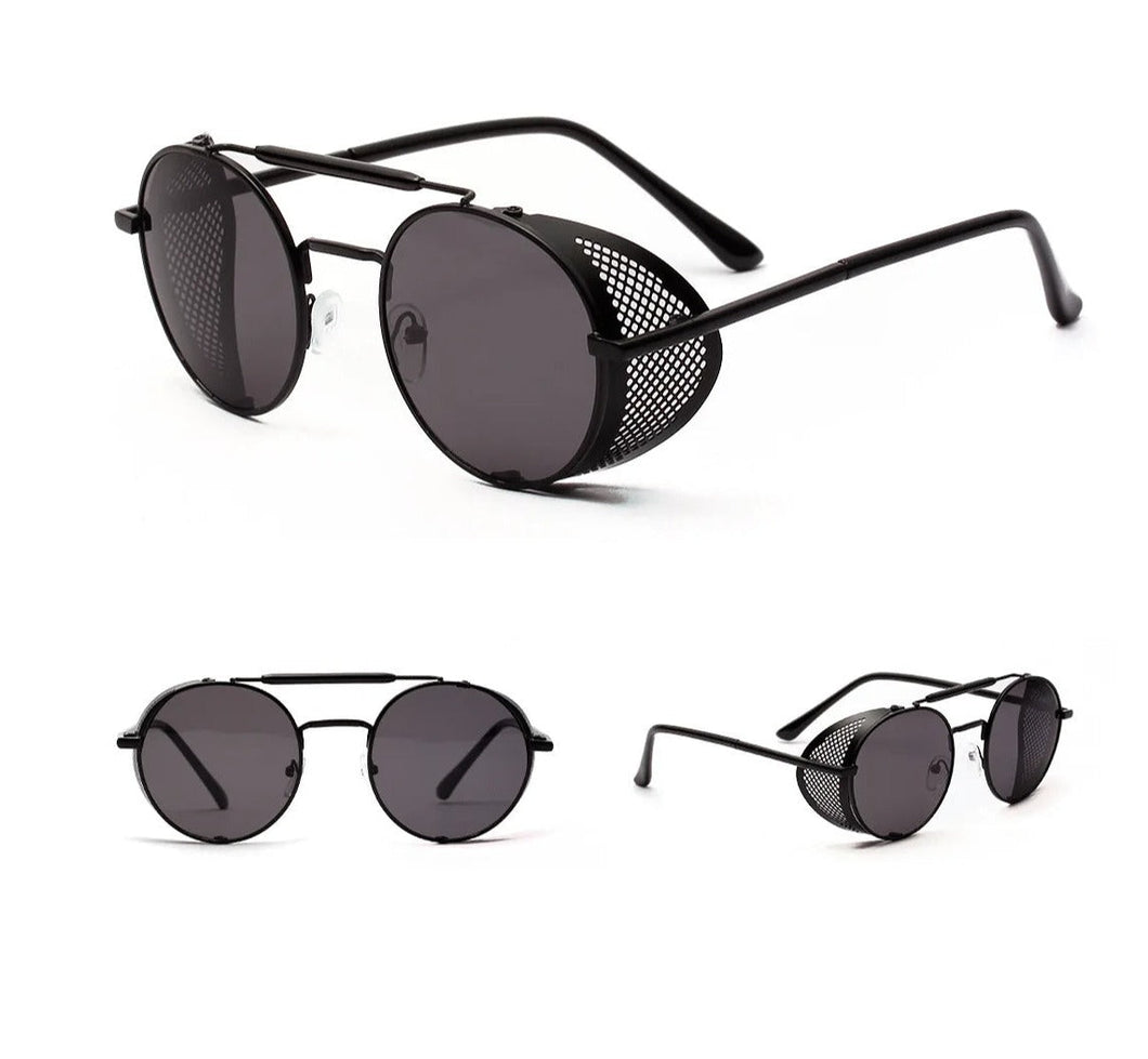 Hollowed Round Cap Sunglasses - JACKMARC.COM