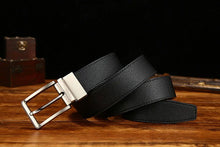 Load image into Gallery viewer, Italian Genuine Leather Men&#39;s Belt with Pin Buckle - JACKMARC.COM
