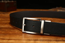 Load image into Gallery viewer, Italian Genuine Leather Men&#39;s Belt with Pin Buckle - JACKMARC.COM
