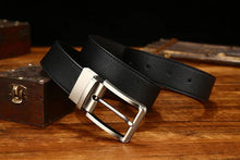 Load image into Gallery viewer, Italian Genuine Leather Men&#39;s Belt with Pin Buckle - JACKMARC.COM
