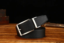 Load image into Gallery viewer, Italian Genuine Leather Men&#39;s Belt with Pin Buckle - JACKMARC.COM
