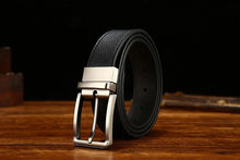 Load image into Gallery viewer, Italian Genuine Leather Men&#39;s Belt with Pin Buckle - JACKMARC.COM
