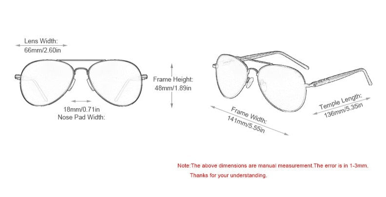 Jack Marc New Fashion Pilot Polarized Sunglasses - JACKMARC.COM