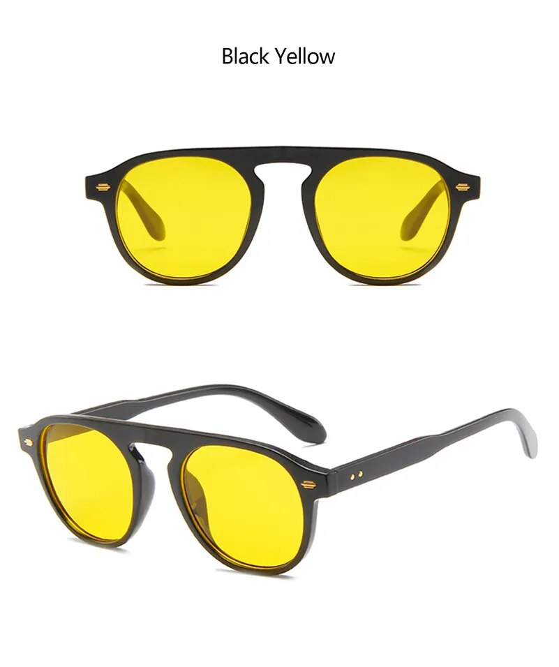 Jack Marc Retro Oval Round  Vintage Elegant Sunglasses Men Women - JACKMARC.COM