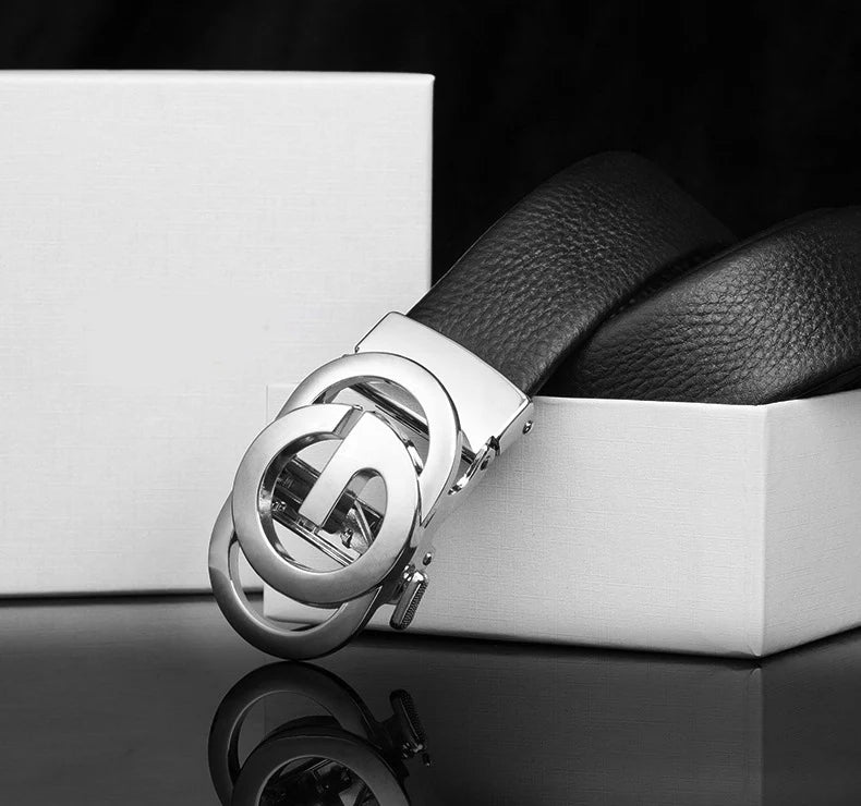 Jack Marc Automatic Leather Belt for Men - JACKMARC.COM