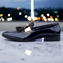 Load image into Gallery viewer, Jack Marc Blue Men&#39;s Semi Formal Slip-on Shoes - JACKMARC.COM
