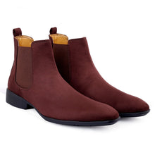 Load image into Gallery viewer, Jack Marc Brown Chelsea Suede Boot - JACKMARC.COM
