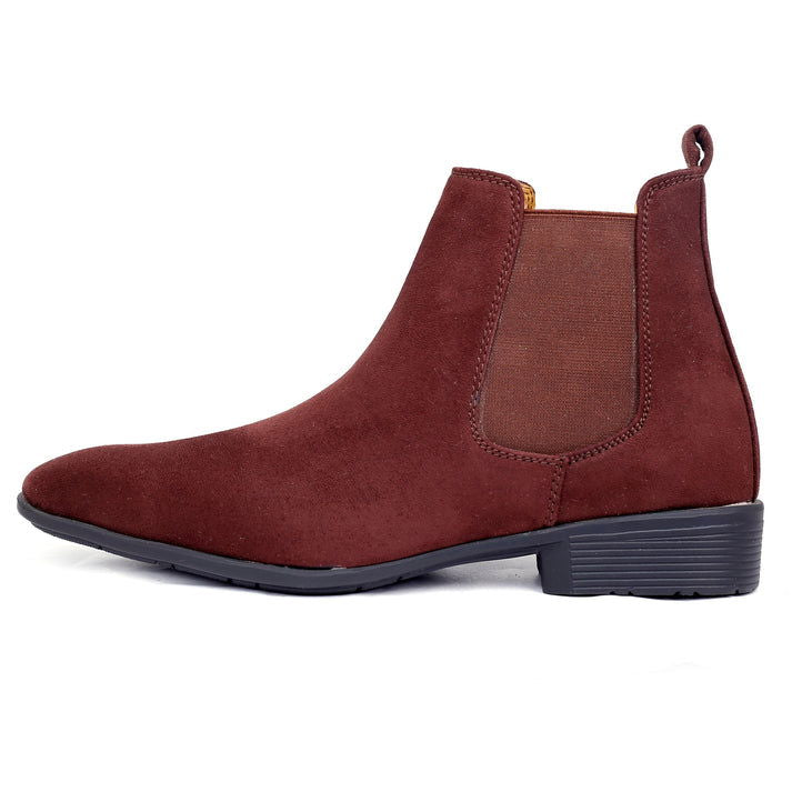 Men's Wedding Wear Chelsea Suede Boots – Elegant Stylish Choice
