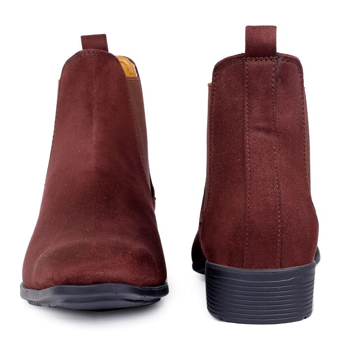 Men's Wedding Wear Chelsea Suede Boots – Elegant Stylish Choice
