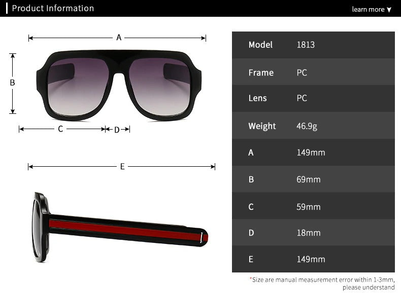 Jack Marc Day Night Big Oversized Sunglasses Man Woman - JACKMARC.COM