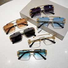 Load image into Gallery viewer, Jack Marc Fashion Leopard Rimless Sunglasses - JACKMARC.COM
