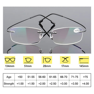 Jack Marc Fashion ultralight rimless memory titanium glasses - JACKMARC.COM