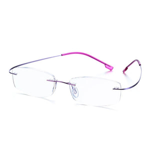 Jack Marc Fashion ultralight rimless memory titanium glasses - JACKMARC.COM