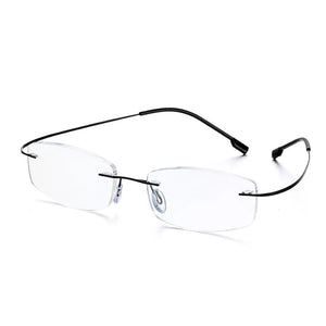 Jack Marc Fashion ultralight rimless memory titanium glasses - JACKMARC.COM