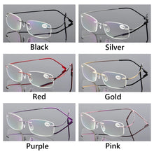 Load image into Gallery viewer, Jack Marc Fashion ultralight rimless memory titanium glasses - JACKMARC.COM
