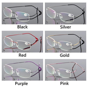 Jack Marc Fashion ultralight rimless memory titanium glasses - JACKMARC.COM