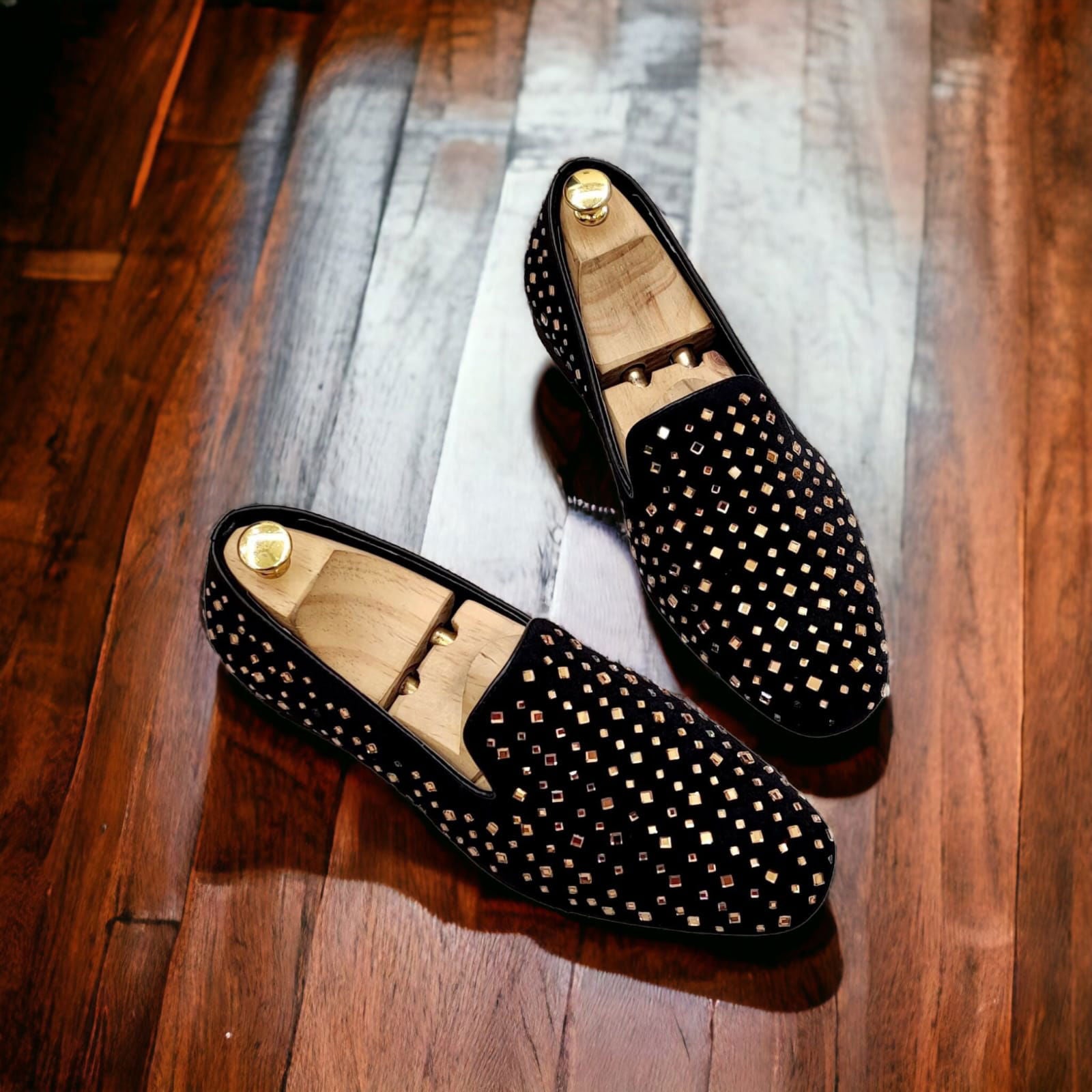 Jack Marc Fashionable Party Rhinestone Shoes For Men - JACKMARC.COM
