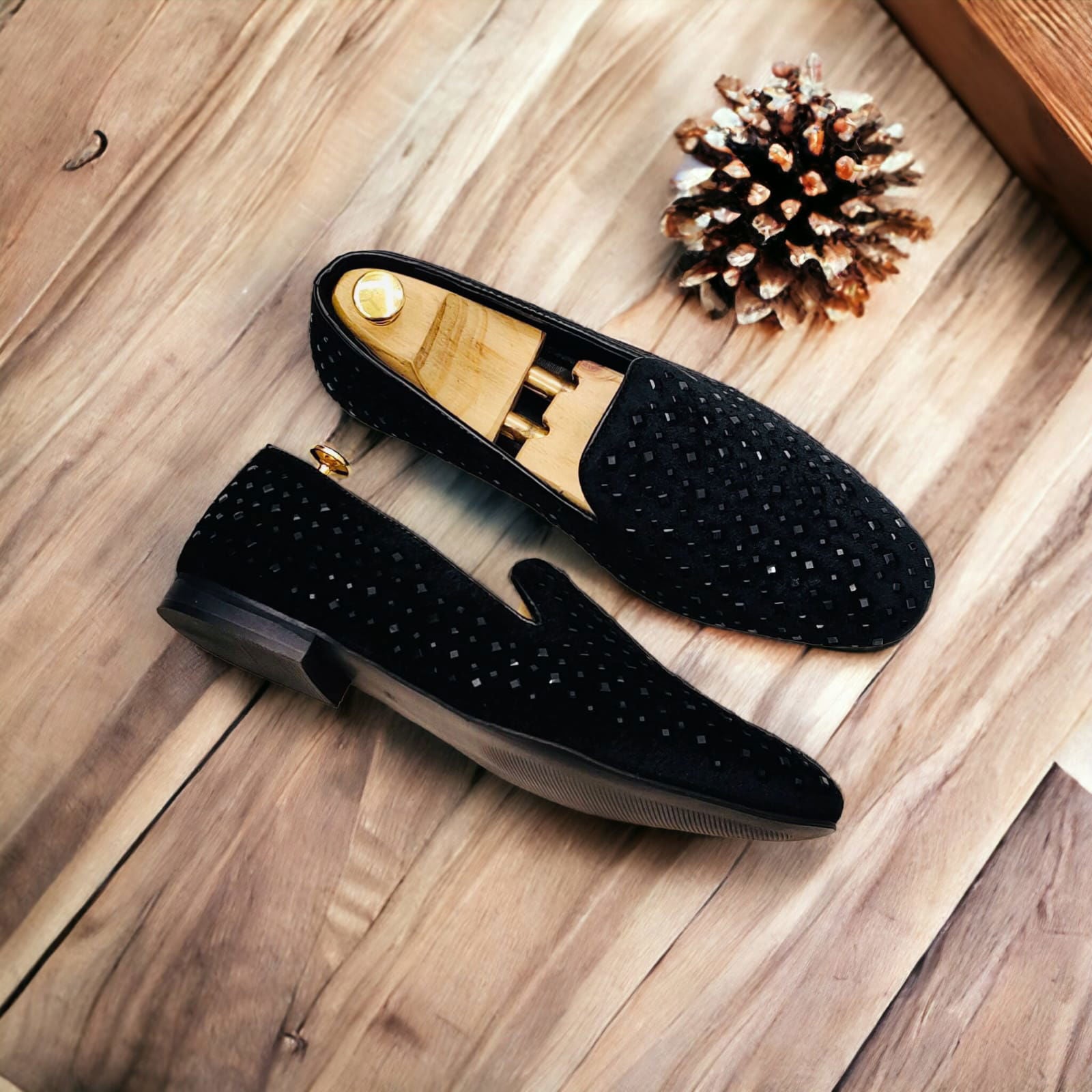Jack Marc Fashionable Party Rhinestone Shoes For Men - JACKMARC.COM