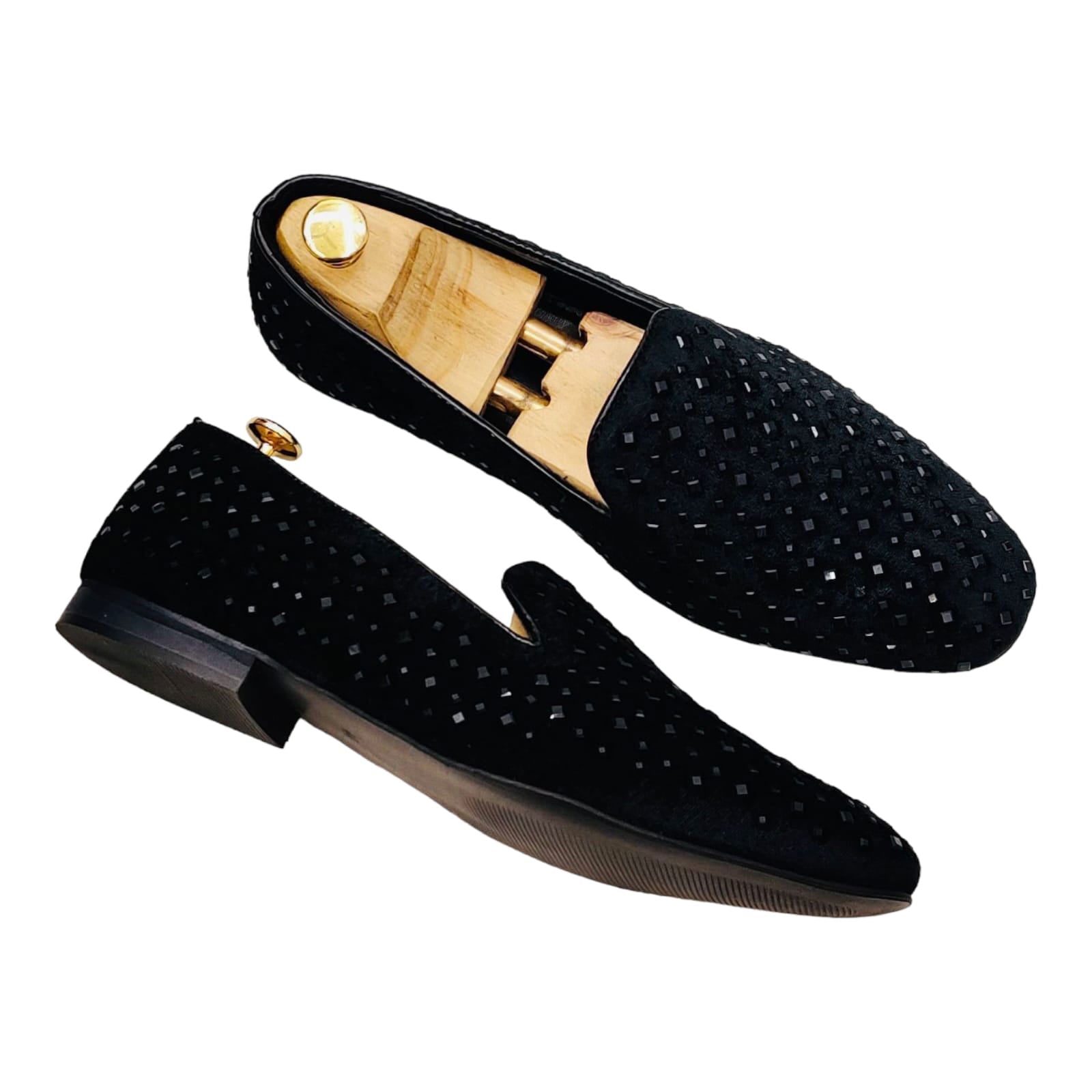 Jack Marc Fashionable Party Rhinestone Shoes For Men - JACKMARC.COM