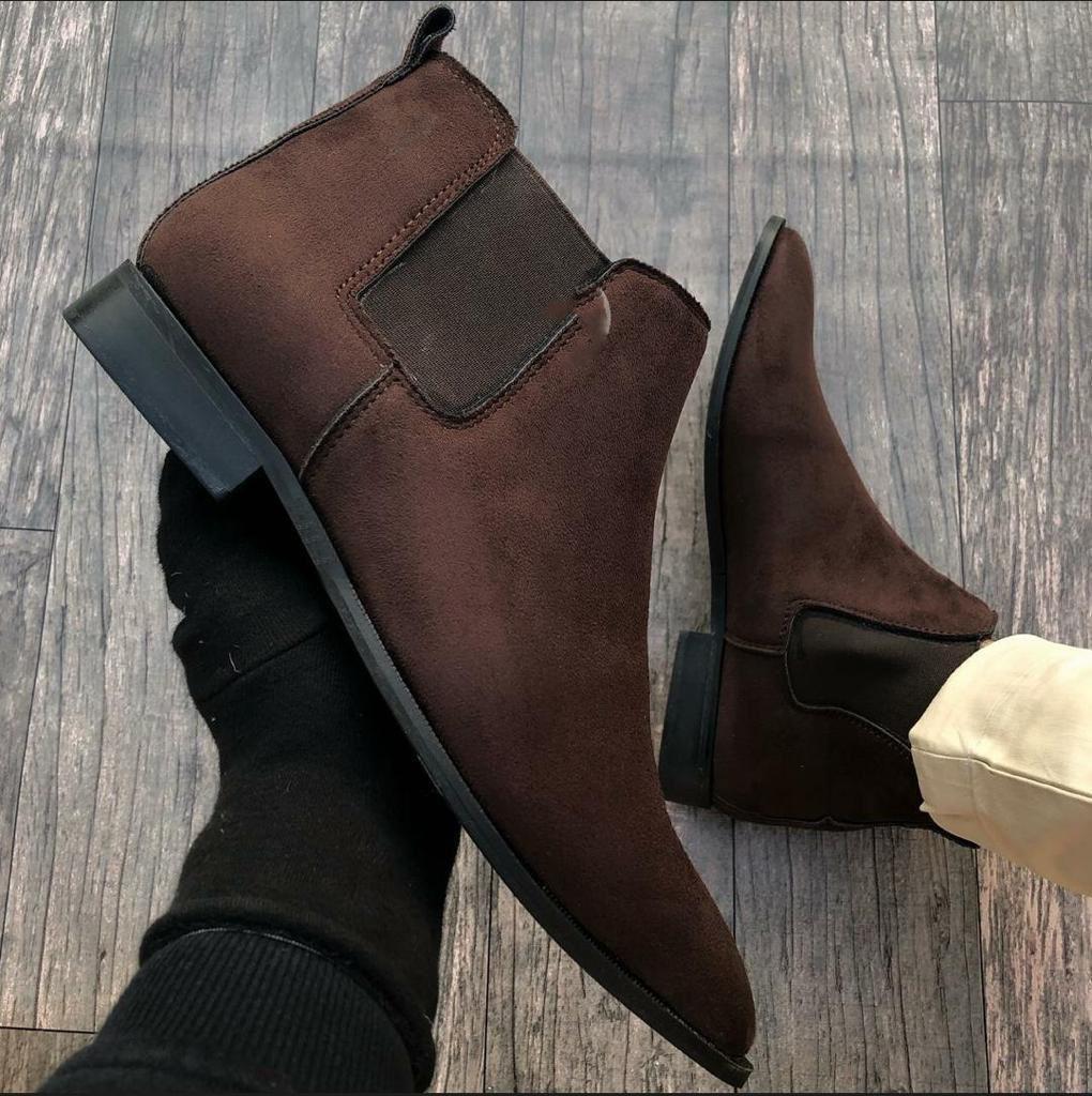 Jack Marc Fusion of Faux Leather and Suede for Effortless Party and Casual Wear - JACKMARC.COM