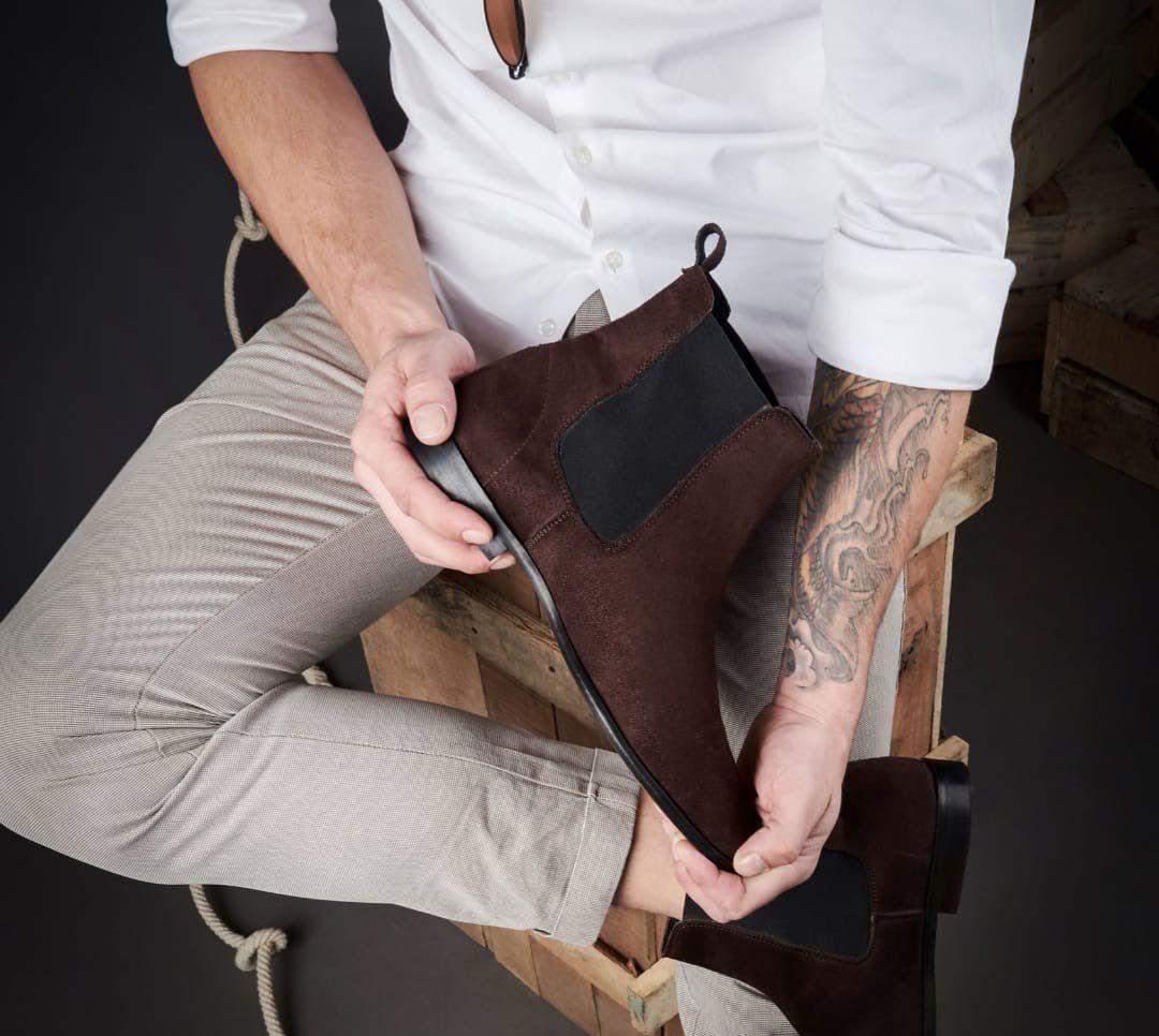 Jack Marc Fusion of Faux Leather and Suede for Effortless Party and Casual Wear - JACKMARC.COM